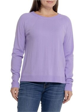 SmartWool Edgewood Merino Wool Crew Sweater Womens L Purple